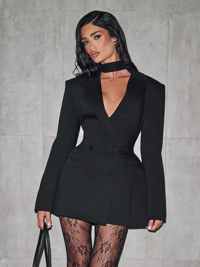 Mini robe Chic cintrée à la taille pour femmes