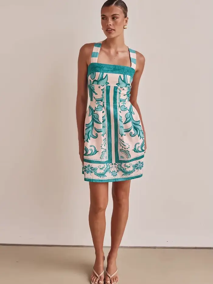 Robe bohème imprimée pour femmes