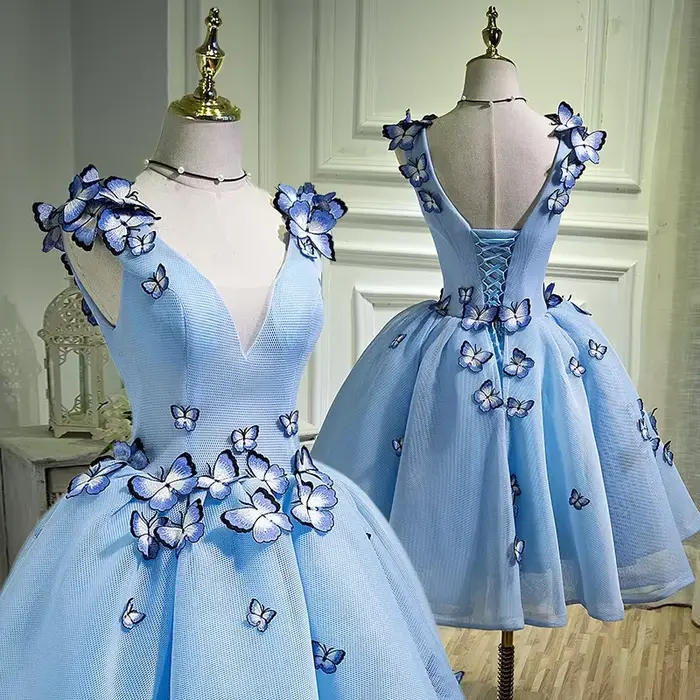 Femmes robes robe 3D papillon conception