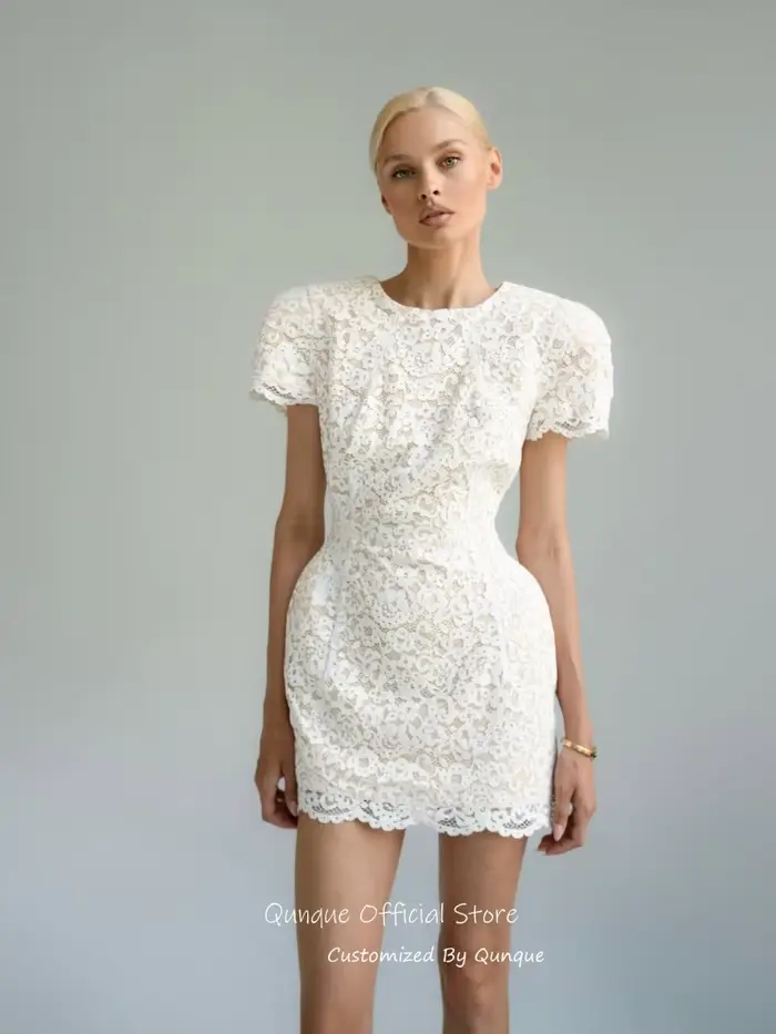 Robe de mariée Qunque 2026 au-dessus du genou
