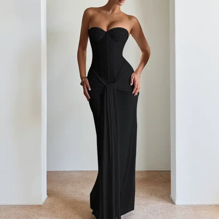 Robe de soirée brillante pour femmes