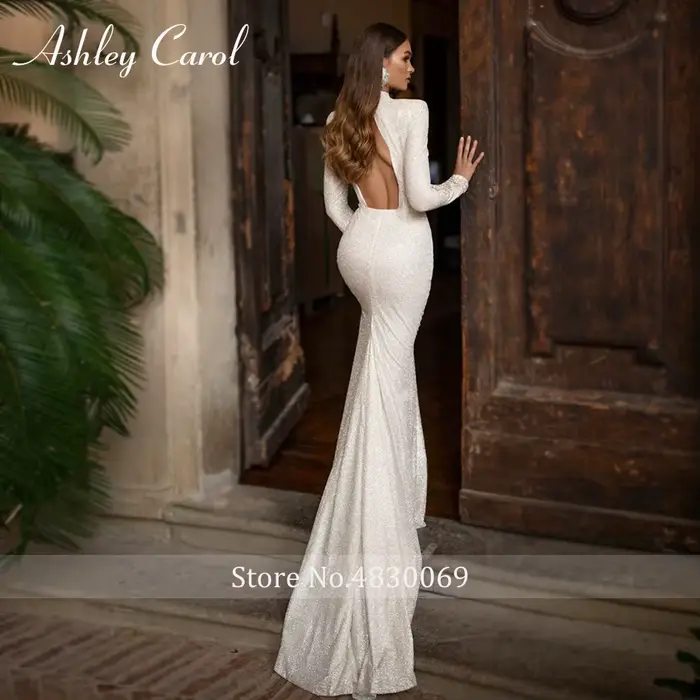 Ashley Carol-Robe de mariée sirène sexy et élégante