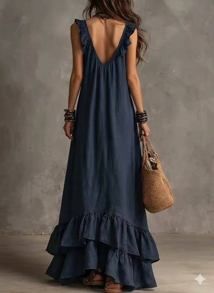 Robe longue décontractée ample