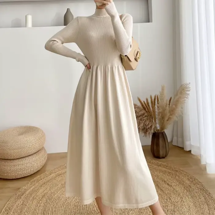 Robe tricotée élégante pour femmes