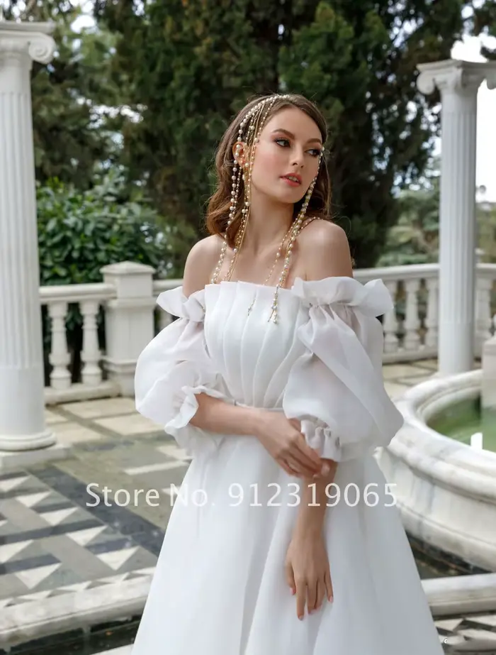 Robes de mariée princesse en organza