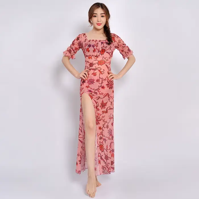 Robe d'entraînement de danse du ventre personnalisée, nouvel ensemble de danse classique Sexy pour d