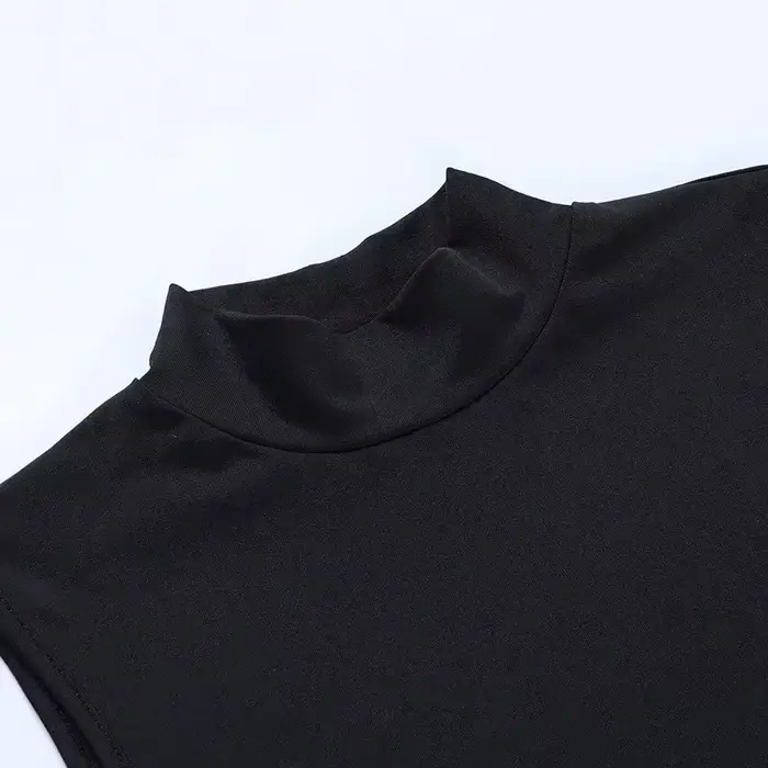 Robe noire élégante sans manches
