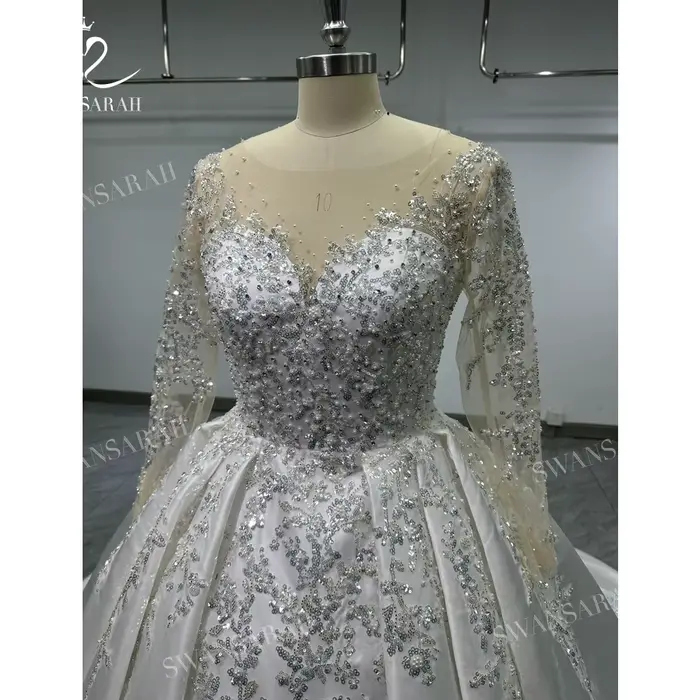 Robe de mariée à manches longues