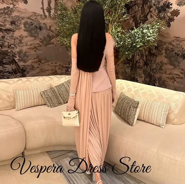 Robe de soirée sirène en mousseline de soie haut de gamme pour femmes, sans bretelles, sur mesure, pour occasions formelles et événements spéciaux