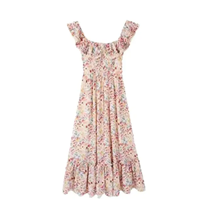 Robe longue élégante pour vacances à la plage