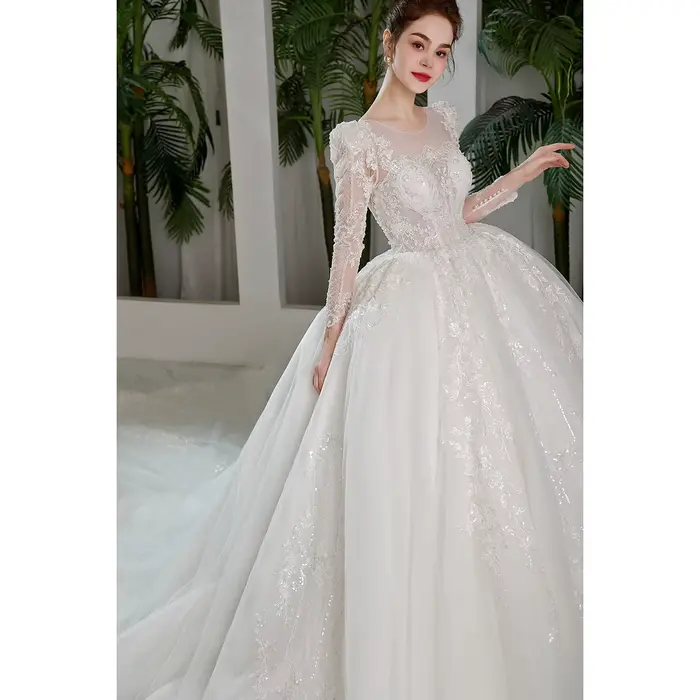 9192 Personnalisé Princesse Robes De Mariée 2023 Bouffée À Manches sulfRobe