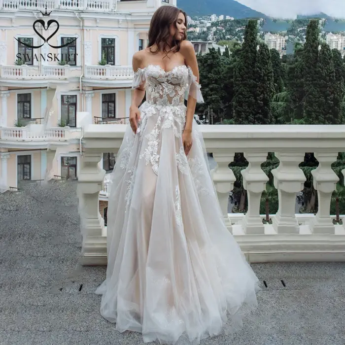 Robe De mariée romantique en dentelle