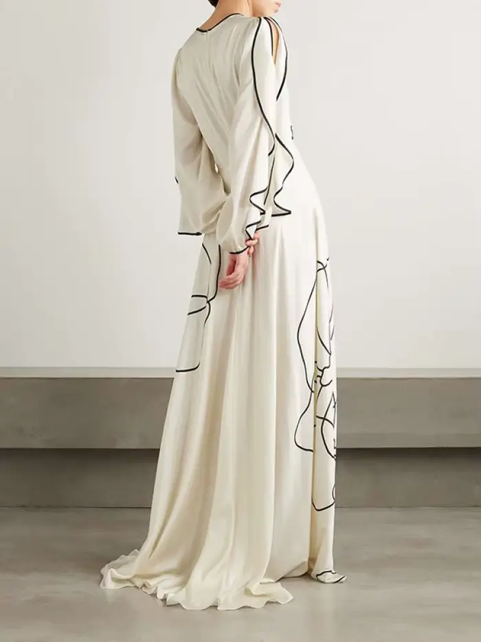 Bonboho-Robe de soirée élégante à imprimé floral pour femme