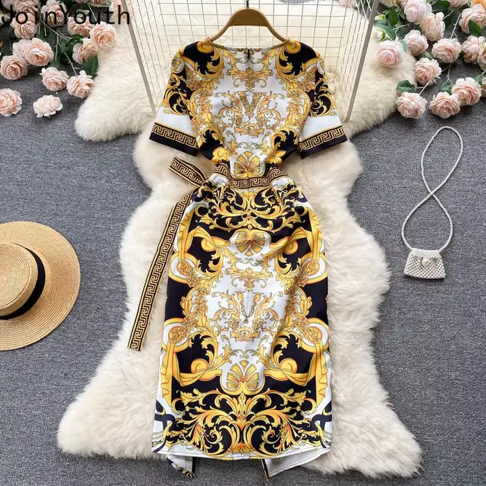 Ropa Mujer-Robe d'Été Imprimée pour Femme