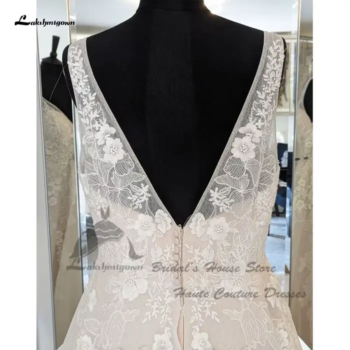 Yanshmigown-Robes de mariée A-ligne Lucury pour femmes