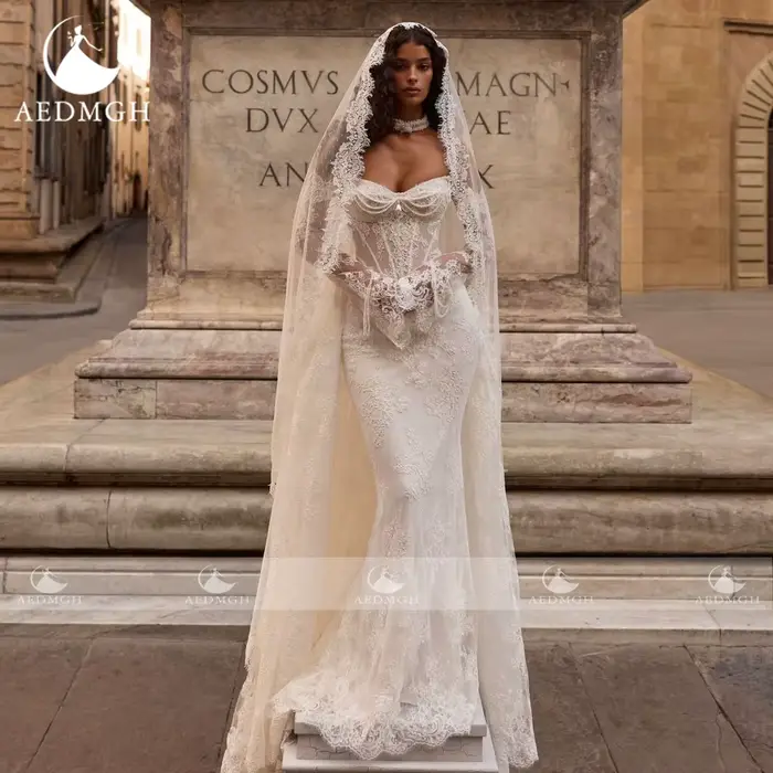 Aedmgh – robe de mariée sirène sexy