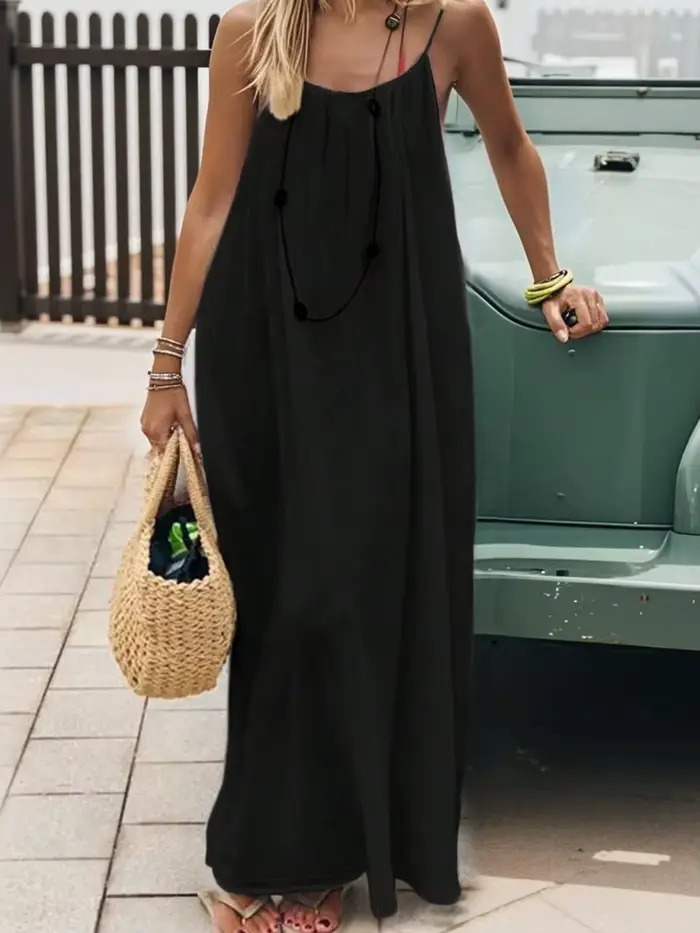Robe décontractée maxi 2026 pour femme, style simple, vêtements de maison, ample, confortable, coule