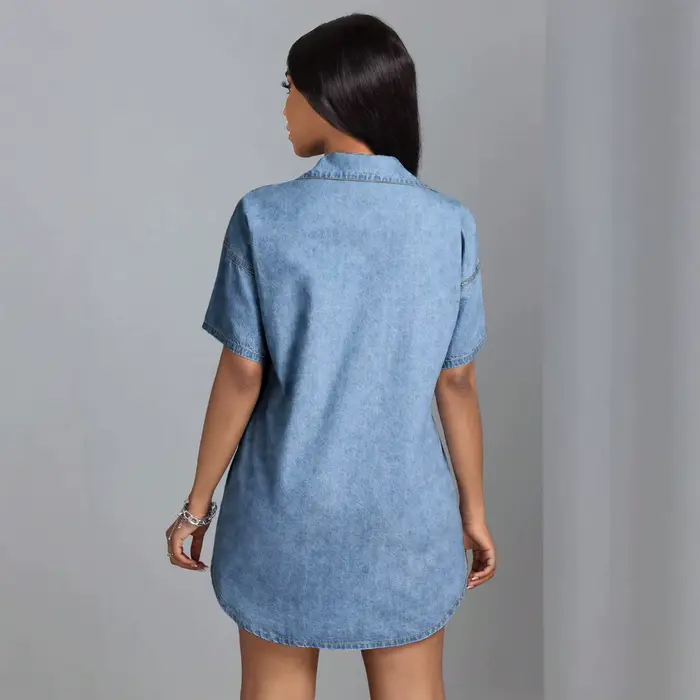 Robe Courte en Jean pour Femme