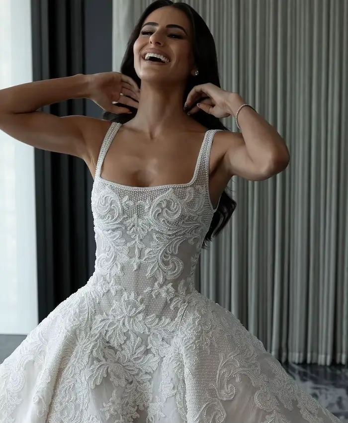 Robes De mariée De mode Appliques