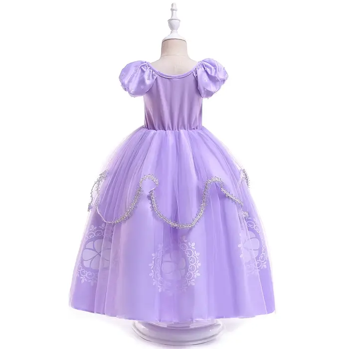Robe d'été Sophie en tulle à manches courtes pour fille