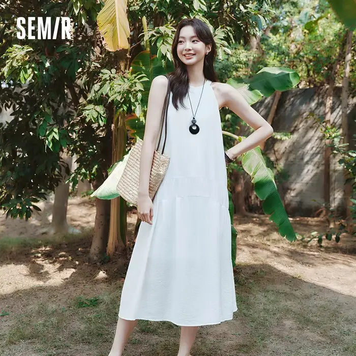 SEMIR-Robe Longue à Deux Voies pour Femme, Tenue de Plage, Dos aux, avec Nministériels d Papillon, p