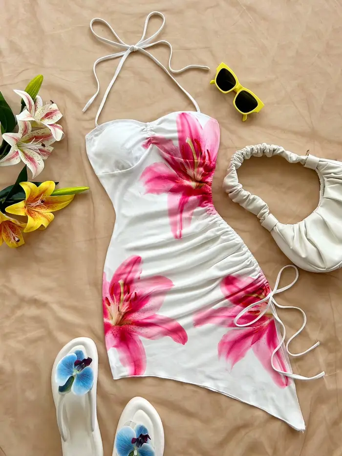 Robe à imprimé Floral pour femmes