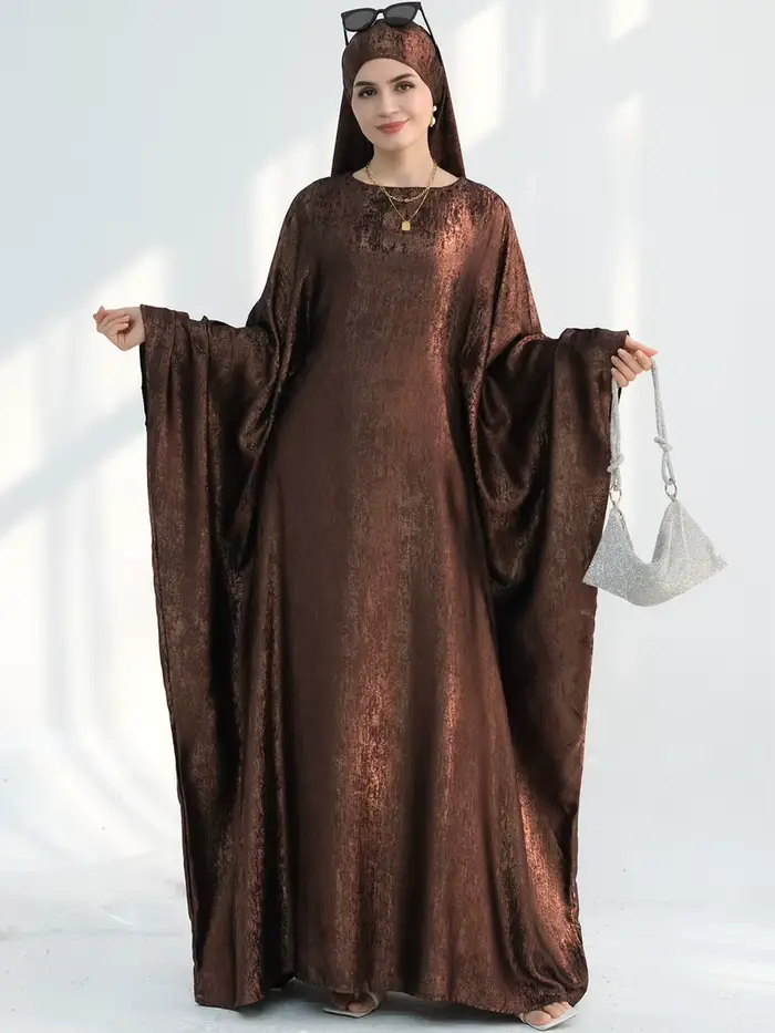 Femmes musulmanes dubaï turquie Abaya solide Robe longue modeste Ramadan