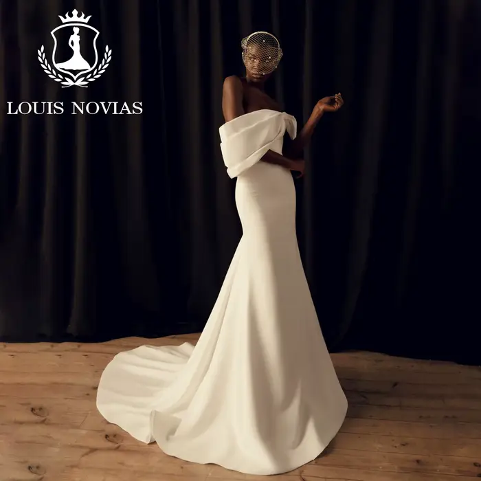 LOUIS NOVIAS sirène Satin robes De mariée pour les femmes élégante