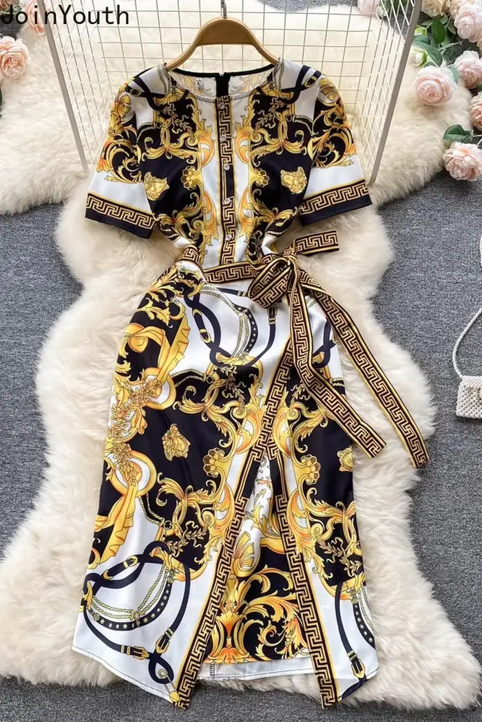 Ropa Mujer-Robe d'Été Imprimée pour Femme