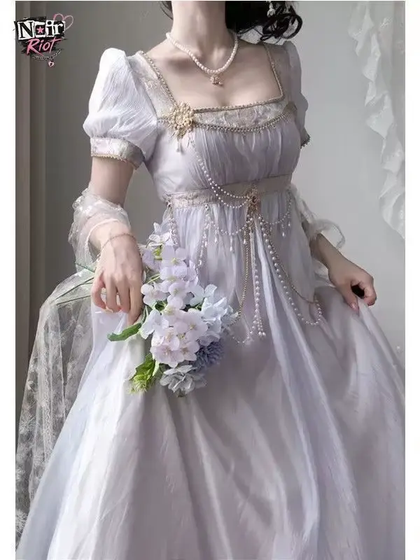 Robe Lolita Empire faite à la main pour femme