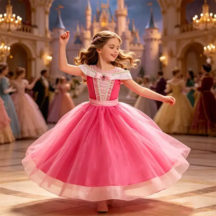 Robe de princesse Belle pour filles