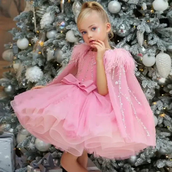 Robes de demoiselle d'honneur en tulle rose