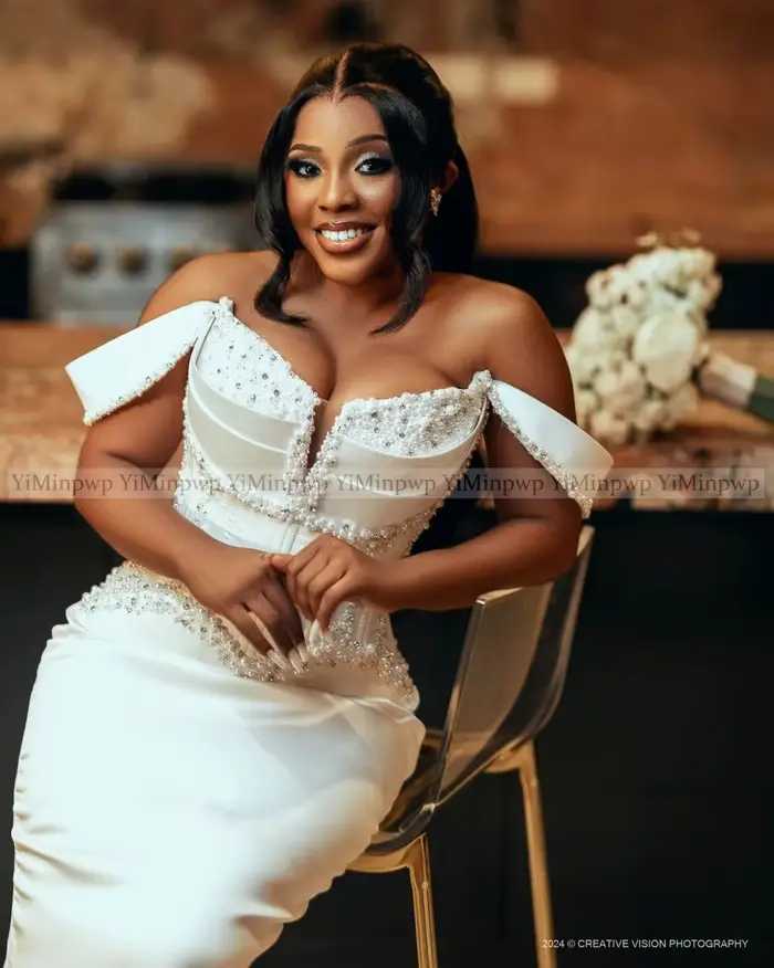 Robes de mariée sirène en Satin 2 en 1