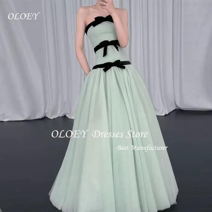 Robe de mariée élégante style coréen en tulle et coton avec plissé décolleté sans bretelles et dos à lacets pour séance photo