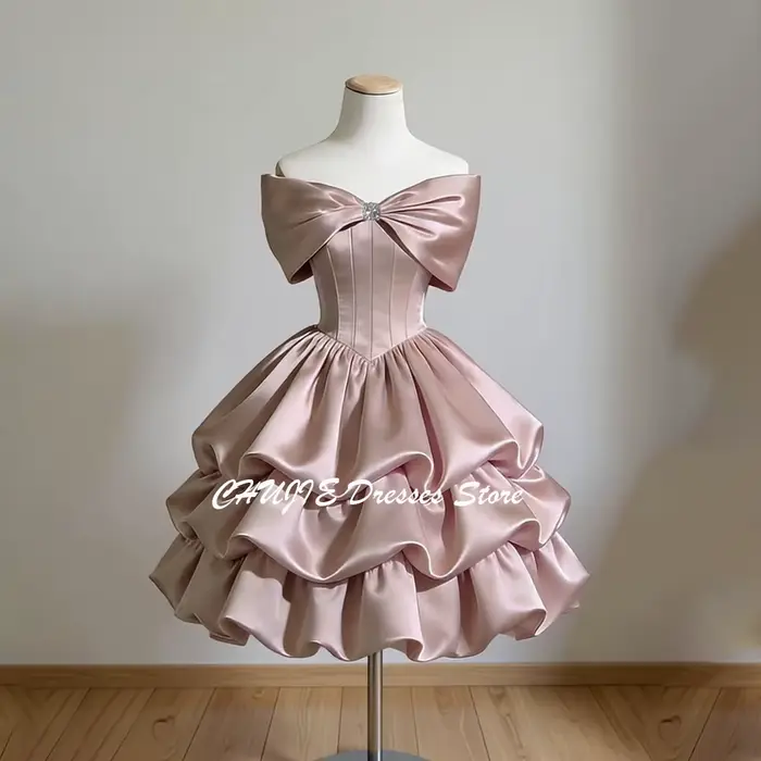 Robe de bal de fin d'année à étages