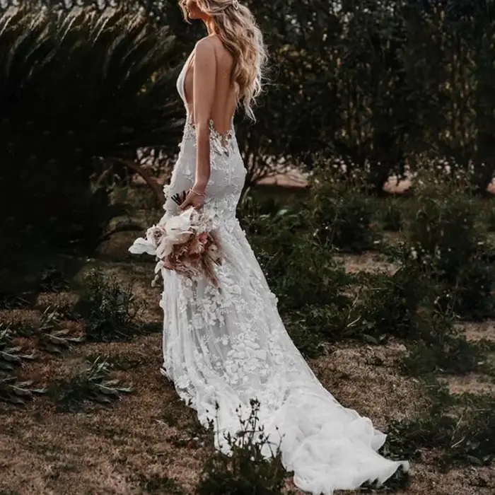 Robe de mariée sirène vintage