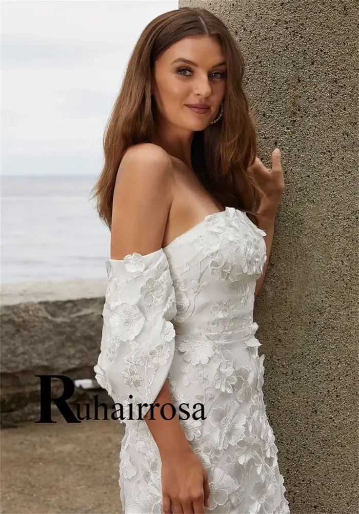 Ruhair – robes de mariée droites et charmantes pour la mariée