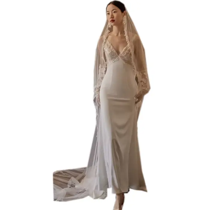 Robe de Mariée Élégante en Dentelle
