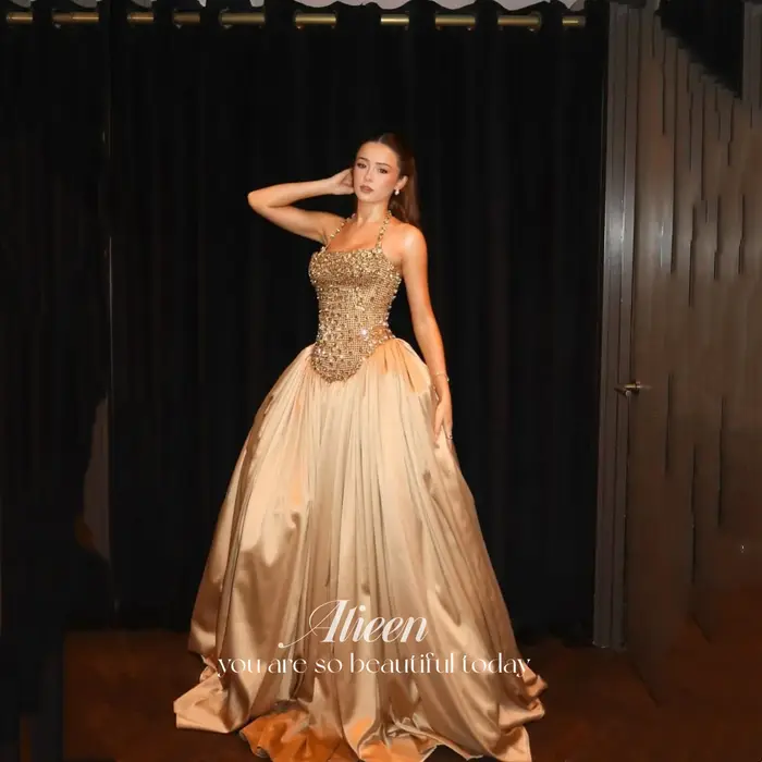 Robe de soirée en satin Aileen pour femme - Robes