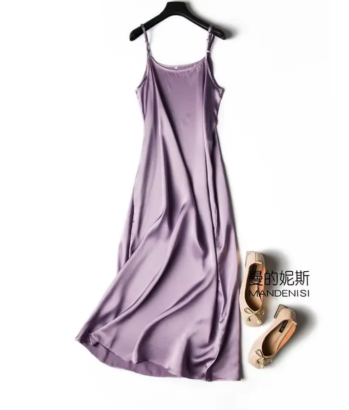 Tcyeek – robe sexy en soie de mûrier naturelle pour femmes, robes élégantes pour femmes, robe longue
