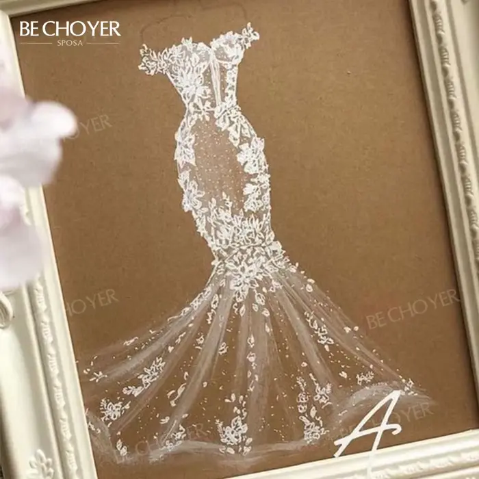 Robe de mariée personnalisée de qualité supérieure BECHOYER 2026