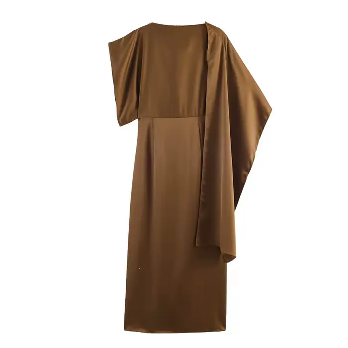 Robe élégante effet satin pour femme