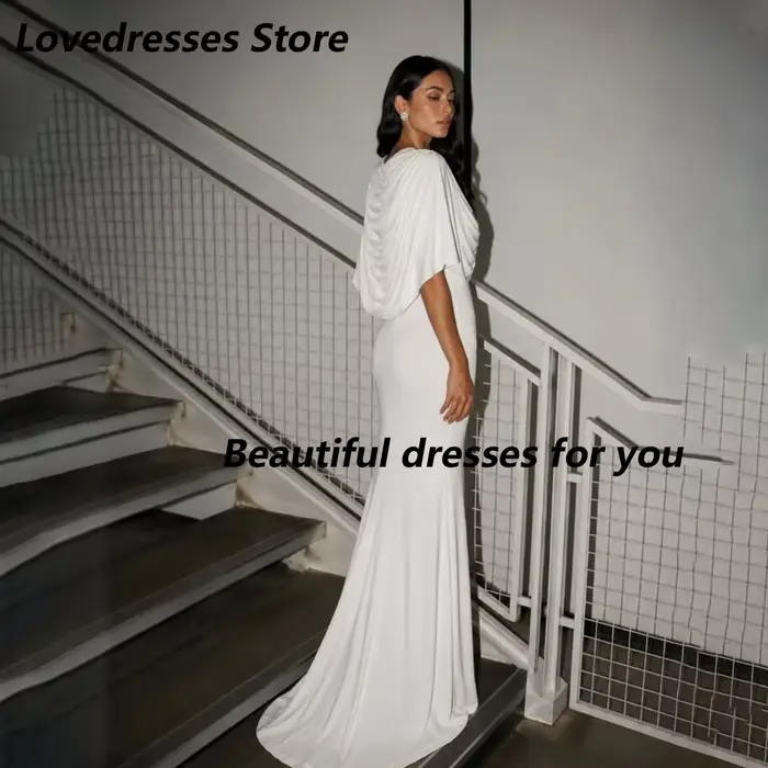 Robe de soirée blanche élégante