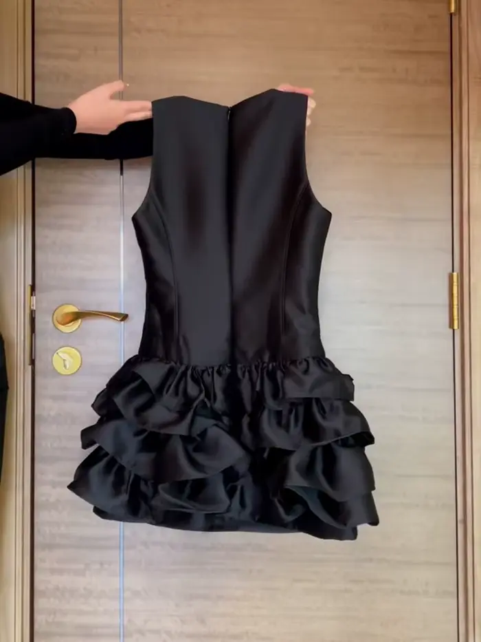 Robe courte de soirée Vintage française pour femmes