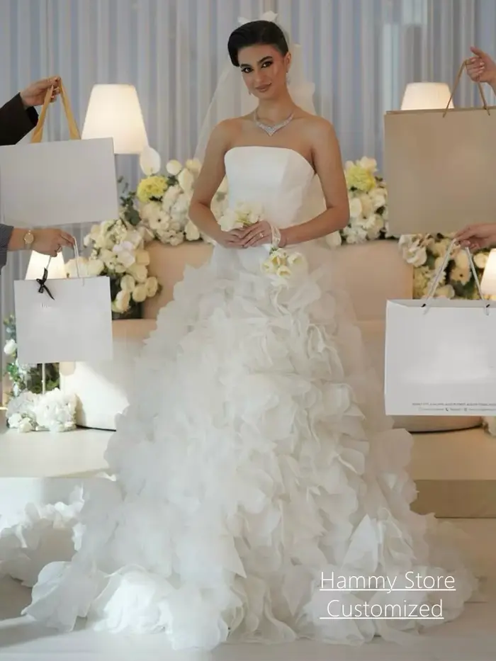 Robe de mariée personnalisée avec fleurs
