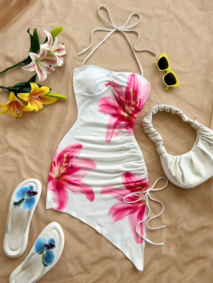 Robe à imprimé Floral pour femmes