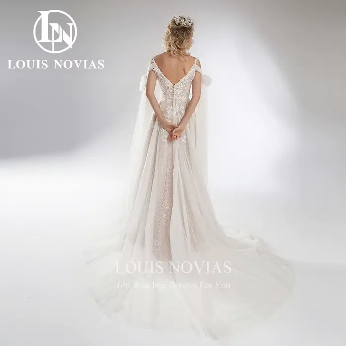 Robe de mariée en dentelle style bohème élégante avec bretelles spaghetti pour femmes enceintes occasions de mariage soirées de gala