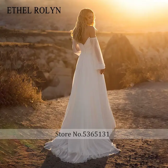 ETHEL ROLYN robe de mariée trapèze charmante perles chérie dos nu