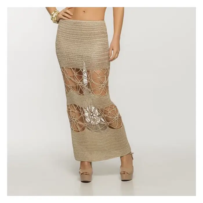 Robe de plage longue, détail Crochet