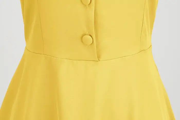 Robe vintage des années 1950 pour femmes, élégante et décontractée, polyester haute élasticité, sans manches, adaptée pour les soirées, cérémonies et journées quotidiennes
